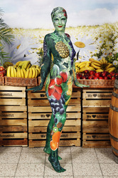 WORKING ART: Obsthändler/ Fruiterer Bodypainting