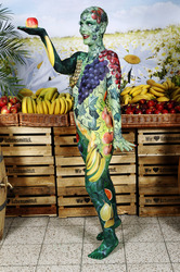 WORKING ART: Obsthändler/ Fruiterer Bodypainting