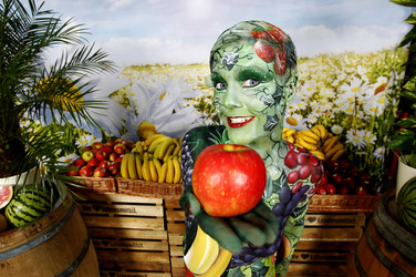 WORKING ART: Obsthändler/ Fruiterer Bodypainting