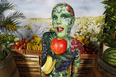 WORKING ART: Obsthändler/ Fruiterer Bodypainting