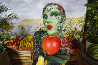 WORKING ART: Obsthändler/ Fruiterer Bodypainting