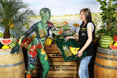 WORKING ART: Obsthändler/ Fruiterer Bodypainting