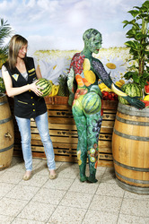 WORKING ART: Obsthändler/ Fruiterer Bodypainting