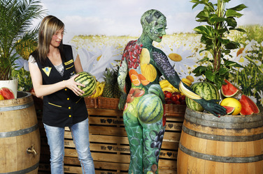 WORKING ART: Obsthändler/ Fruiterer Bodypainting