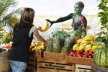 WORKING ART: Obsthändler/ Fruiterer Bodypainting