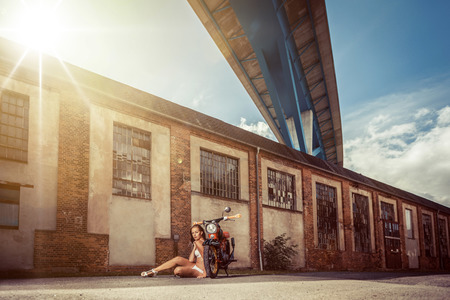 Modelshooting mit Simson Moped