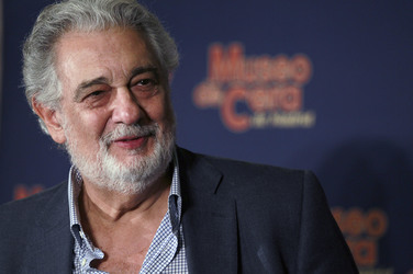 Maßnehmen von Placido Domingo im Wachsmuseum von Madrid