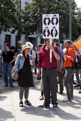 Solidaritätsdemo für Netzpolitik.org in Berlin