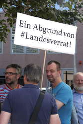 Solidaritätsdemo für Netzpolitik.org in Berlin
