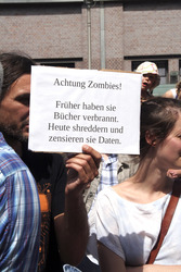 Solidaritätsdemo für Netzpolitik.org in Berlin
