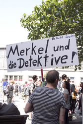 Solidaritätsdemo für Netzpolitik.org in Berlin