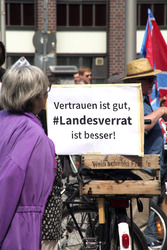 Solidaritätsdemo für Netzpolitik.org in Berlin