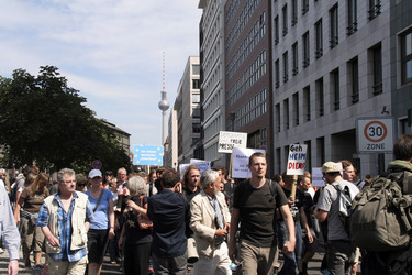 Solidaritätsdemo für Netzpolitik.org in Berlin