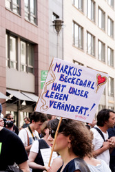 Solidaritätsdemo für Netzpolitik.org in Berlin