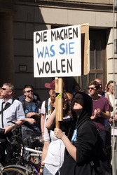 Solidaritätsdemo für Netzpolitik.org in Berlin