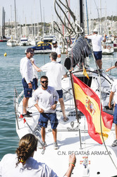 Felipe VI. von Spanien besucht die Aifos Crew in Palma de Mallorca