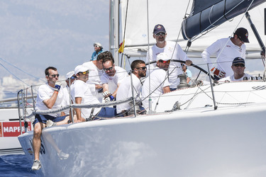 König Felipe VI. beim Segeln in Palma de Mallorca