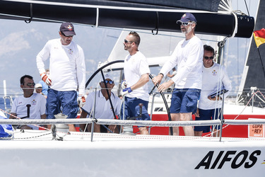 König Felipe VI. beim Segeln in Palma de Mallorca