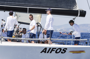 König Felipe VI. beim Segeln in Palma de Mallorca