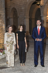 Die spanische Royals geben einen Empfang im Palacio Real de La Almudaina in Palma de Mallorca