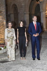 Die spanische Royals geben einen Empfang im Palacio Real de La Almudaina in Palma de Mallorca
