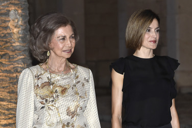 Die spanische Royals geben einen Empfang im Palacio Real de La Almudaina in Palma de Mallorca