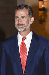 Die spanische Royals geben einen Empfang im Palacio Real de La Almudaina in Palma de Mallorca