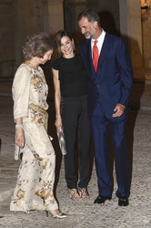 Die spanische Royals geben einen Empfang im Palacio Real de La Almudaina in Palma de Mallorca
