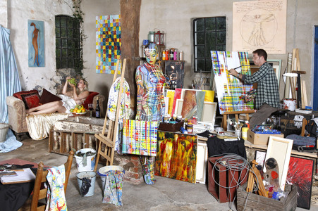 WORKING ART: Künstler / Artist Bodypainting