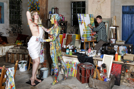 WORKING ART: Künstler / Artist Bodypainting