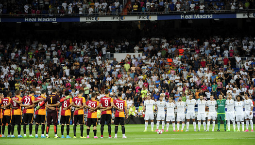 Fußballspiel Real Madrid gegen Galatasaray Istanbul in Madrid