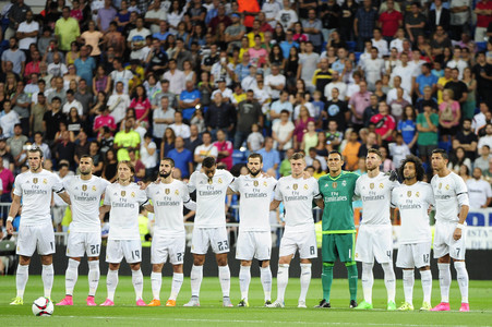 Fußballspiel Real Madrid gegen Galatasaray Istanbul in Madrid
