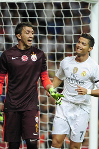 Fußballspiel Real Madrid gegen Galatasaray Istanbul in Madrid