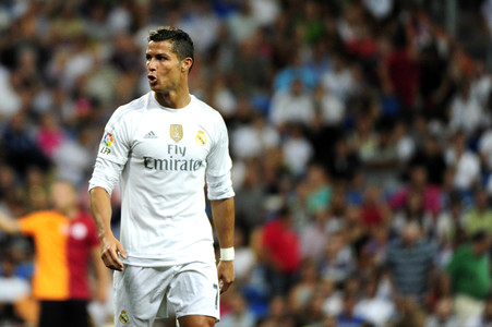 Fußballspiel Real Madrid gegen Galatasaray Istanbul in Madrid