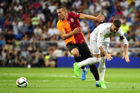 Fußballspiel Real Madrid gegen Galatasaray Istanbul in Madrid