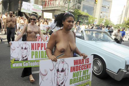 GoTopless Pride Parade in New York