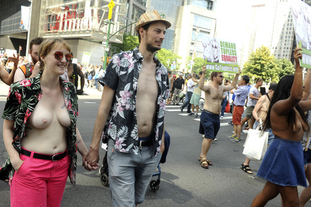 GoTopless Pride Parade in New York