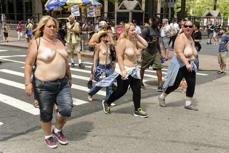GoTopless Pride Parade in New York