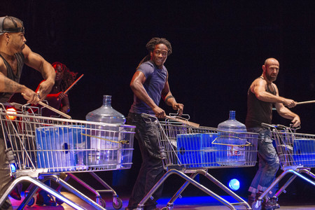 Fotoprobe zur Show 'Stomp' in Köln