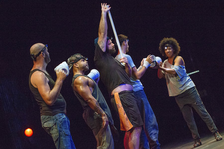 Fotoprobe zur Show 'Stomp' in Köln