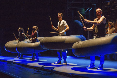 Fotoprobe zur Show 'Stomp' in Köln