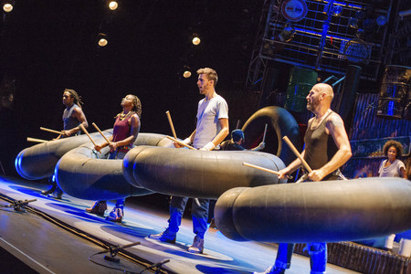Fotoprobe zur Show 'Stomp' in Köln