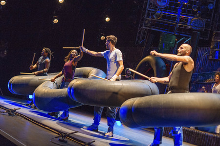 Fotoprobe zur Show 'Stomp' in Köln