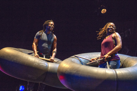 Fotoprobe zur Show 'Stomp' in Köln