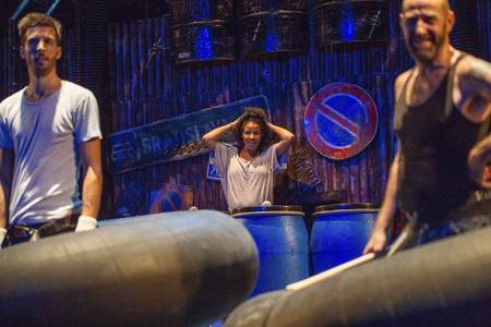 Fotoprobe zur Show 'Stomp' in Köln