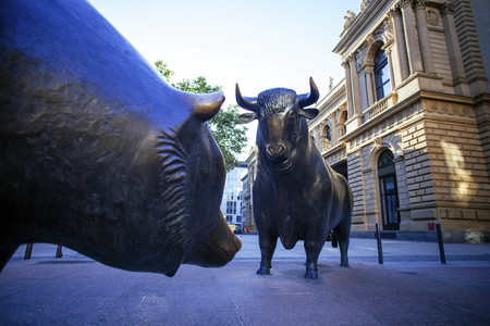 Bär und Bulle an der Börse Frankfurt