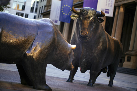 Bär und Bulle an der Börse Frankfurt