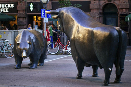 Bär und Bulle an der Börse Frankfurt