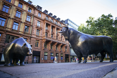 Bär und Bulle an der Börse Frankfurt