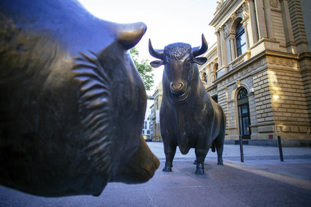 Bär und Bulle an der Börse Frankfurt